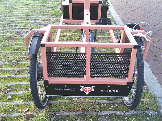 FoxiBikes Sitibike 2.0 is naast de standaard stoel (foto) ook leverbaar met comfort-stoel en sport-stoel. 